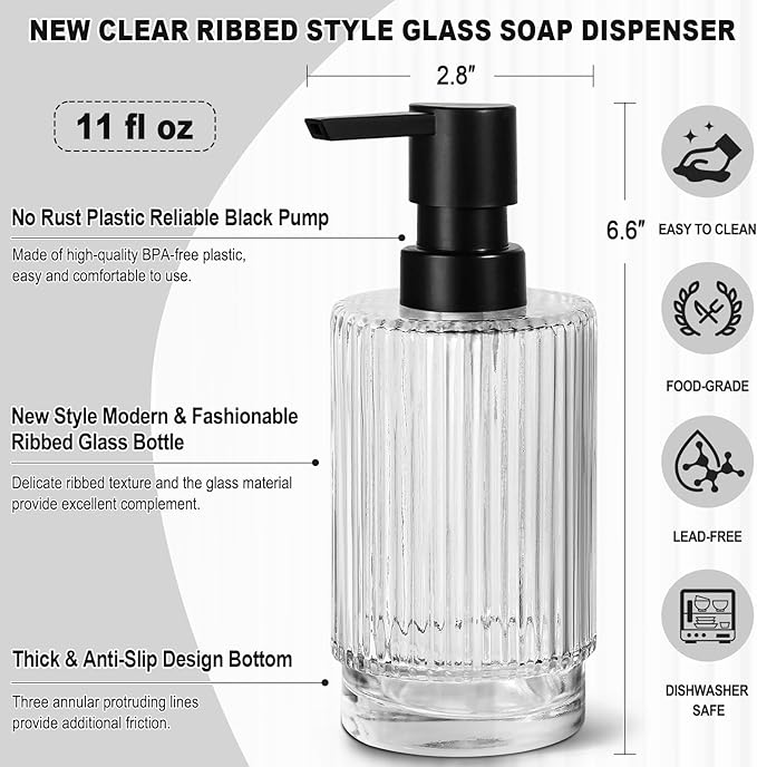 VIMERPA Glass Soap Dispenser - Image 3