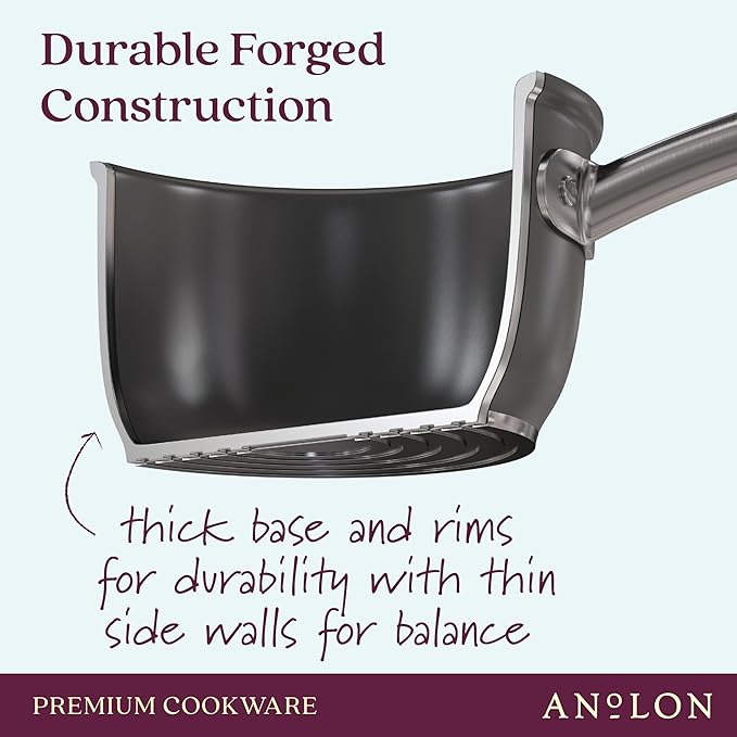 Anolon Accolade Forged Hard Anodized Nonstick Frying Pan/Skillet, 8 Inch - Image 11