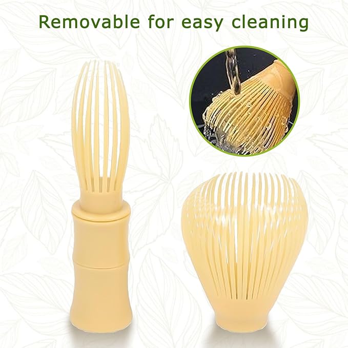 Matcha Whisk, Reusable Plastic Ceramic Matcha Whisk Easy to Clean Stirring Tool - Image 5