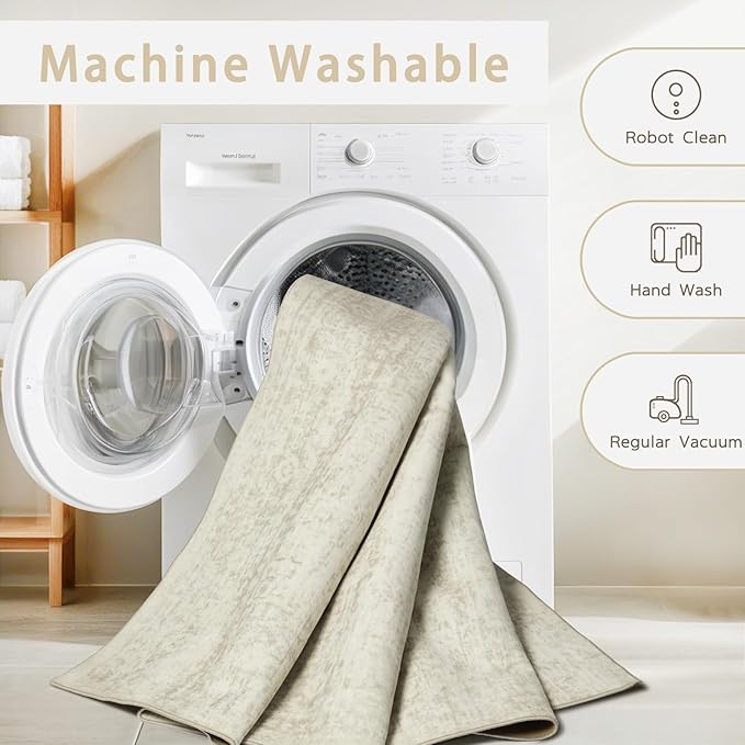 Washable Rugs 4x6 Area Rugs for Living Room, Kids Room, Nursery- Ultra Soft - Image 4