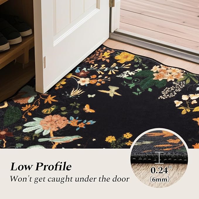 Rugflix 2x6 Runner Rug for Hallway, Washable Kitchen Runner Non Slip, Soft Low - Image 8