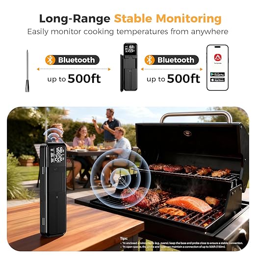 Smart Wireless Meat Thermometer, Digital Cooking Thermometer - Image 2