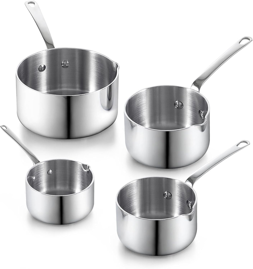 Cooks Standard Multi-Ply Clad Butter Warmer Set, Small Stainless Steel Sauce ...