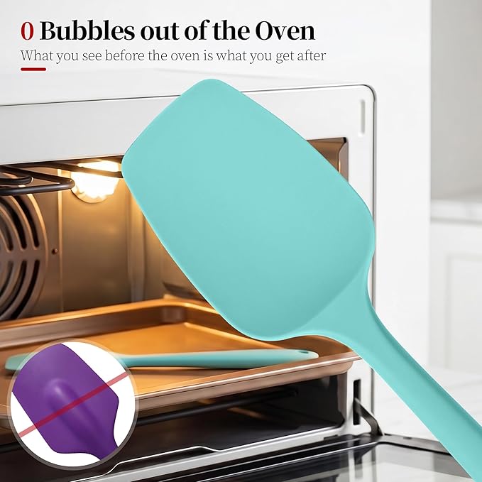 600ºF Heat Resistant Spatula, 11.34 inch High Heat Food Safe Semless Kitchen - Image 4