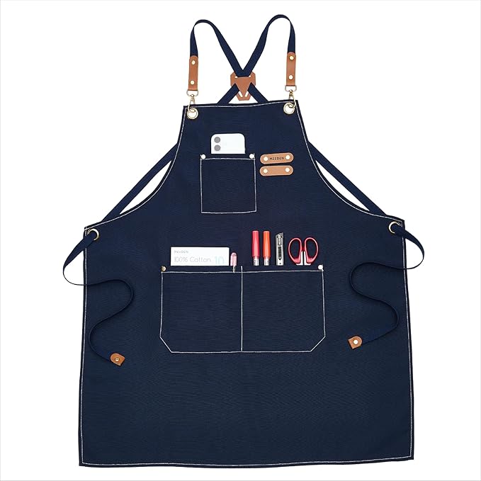 MEEDEN Painting Apron for Men Women: Adjustable Cross Back Waterproof Polyester by MEEDEN