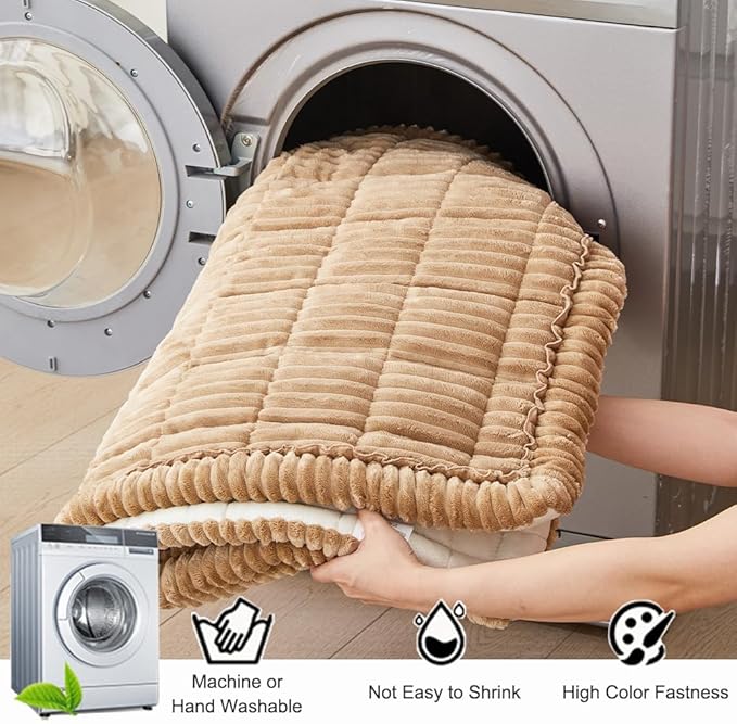 Couch Cover for Dogs Washable, Fuzzy Pet Couch Covers for 3 Cushion Sofa Pet - Image 4
