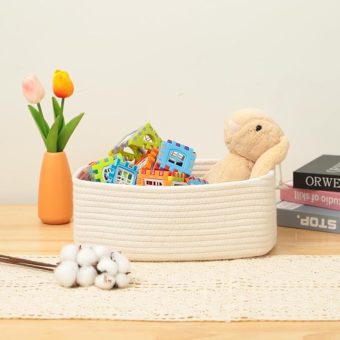 MiniArk Small Storage Baskets for Organizing | Closet Organizer Bins | Shelf - Image 5