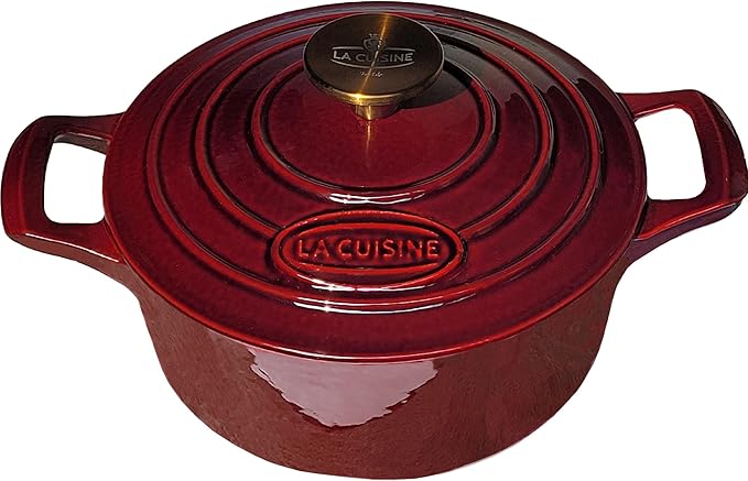 La Cuisine Enameled Cast Iron Dutch Oven Casserole Dish Pot by LaCuisineforlife