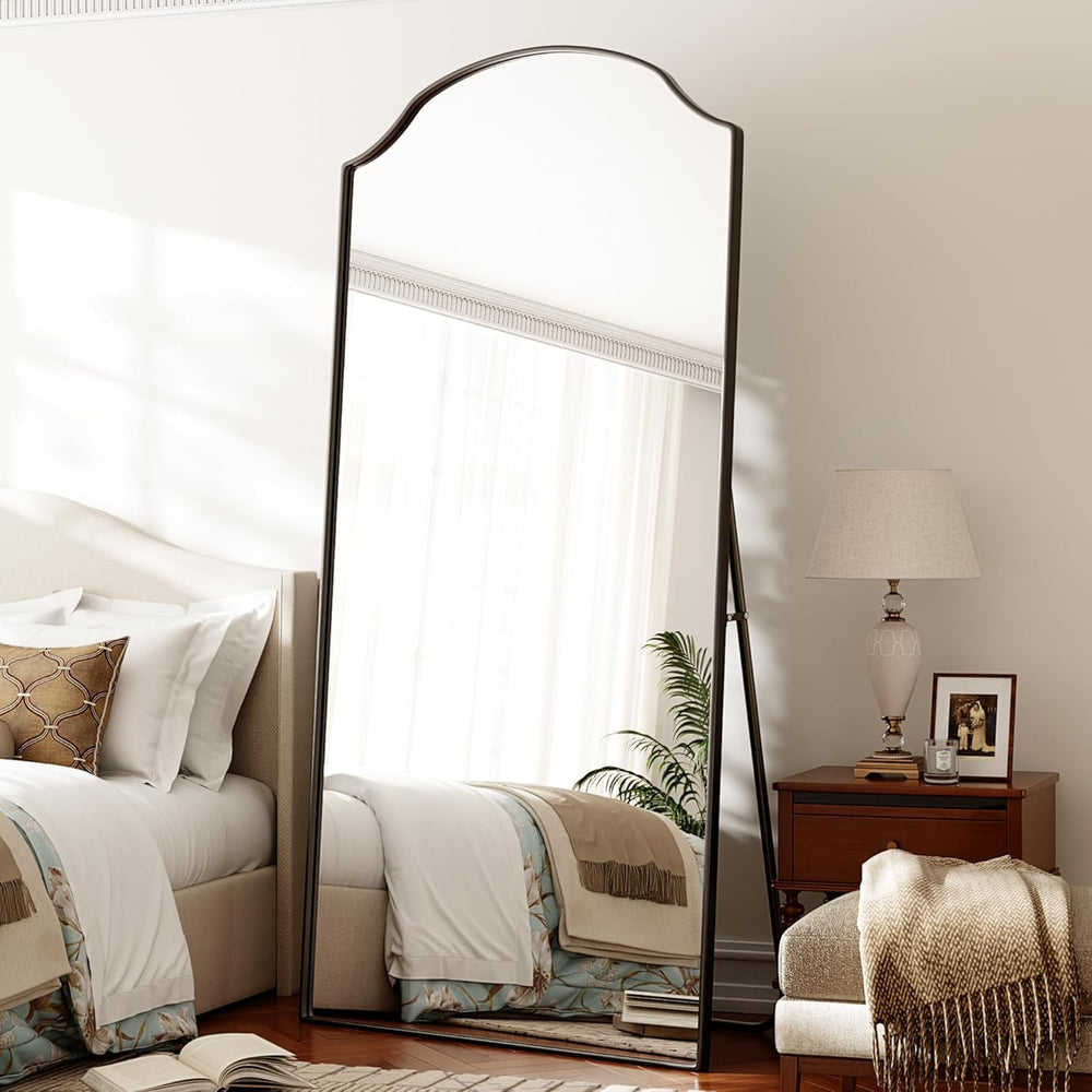 Wave Curved Top Arched Mirror Full Length, 71"x32" Large Mirror