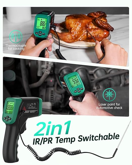 ERICKHILL Infrared Thermometer Gun, Dual Mode IR Laser Thermometer - Image 4
