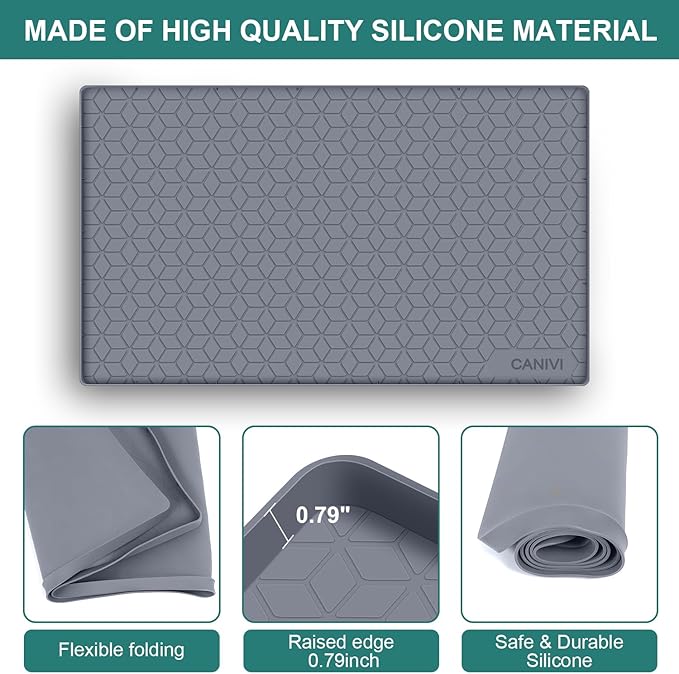 Under Sink Mat, Kitchen Cabinet Shelf Protector, Fits 36 inch Standard Cabinet - Image 6