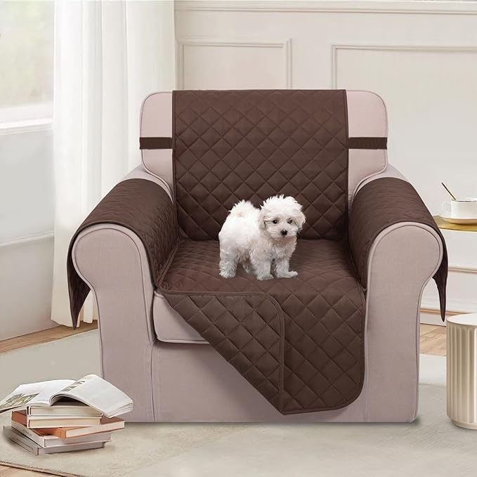 U-NICE HOME Reversible Oversized Chair Covers Quilted Water Repellent Pet - Image 2