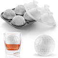 Nax Caki 3D Death Star Ice Cube Molds, Large Silicone Fun Shapes Bourbon Gifts by NAXCAKI