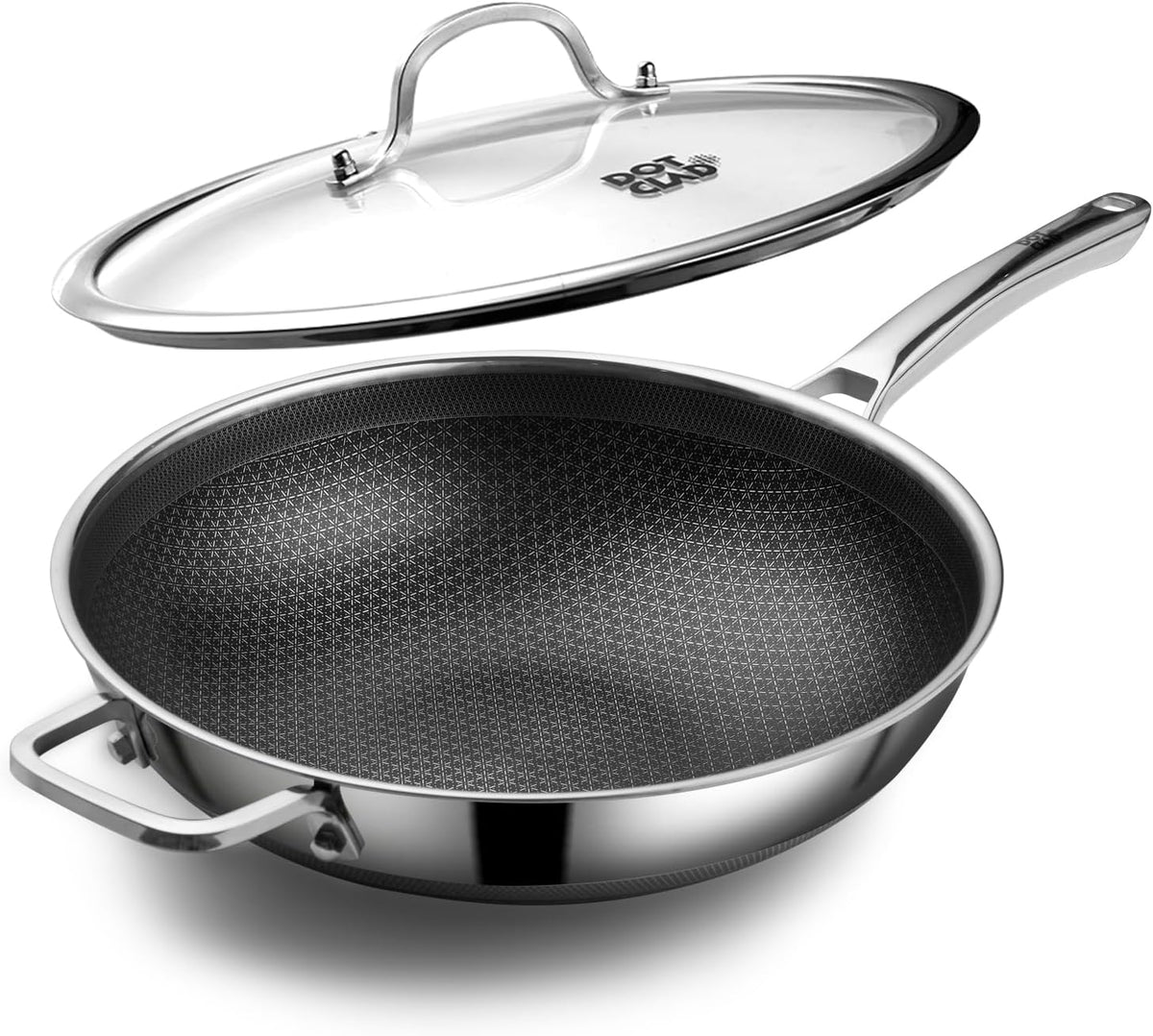 DOTCLAD Wok pan, Hybrid 13 inch Wok