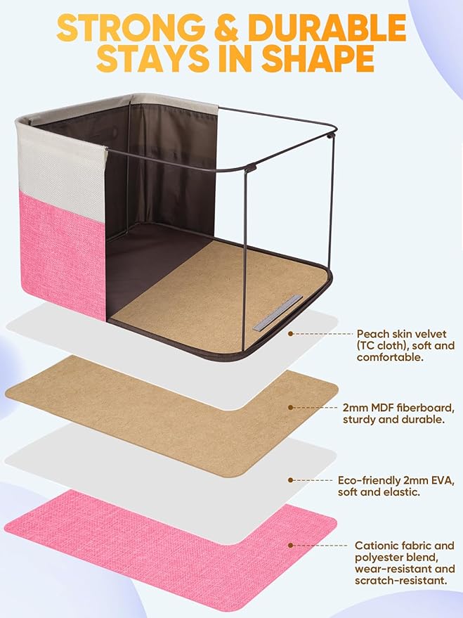 BALEINE 4 Pack Fabric Closet Storage Bins - Image 3