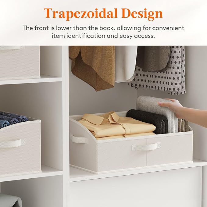 Lifewit Trapezoid Closet Storage Bins