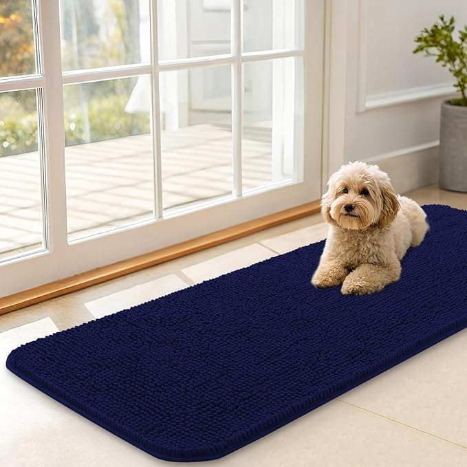 OLANLY Dog Door Mat for Muddy Paws 47x17, Absorbs Moisture and Dirt, Absorbent by OLANLY