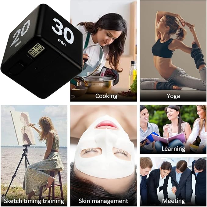 Feilifan Flip Timer, Productivity Cube Timer - Image 7