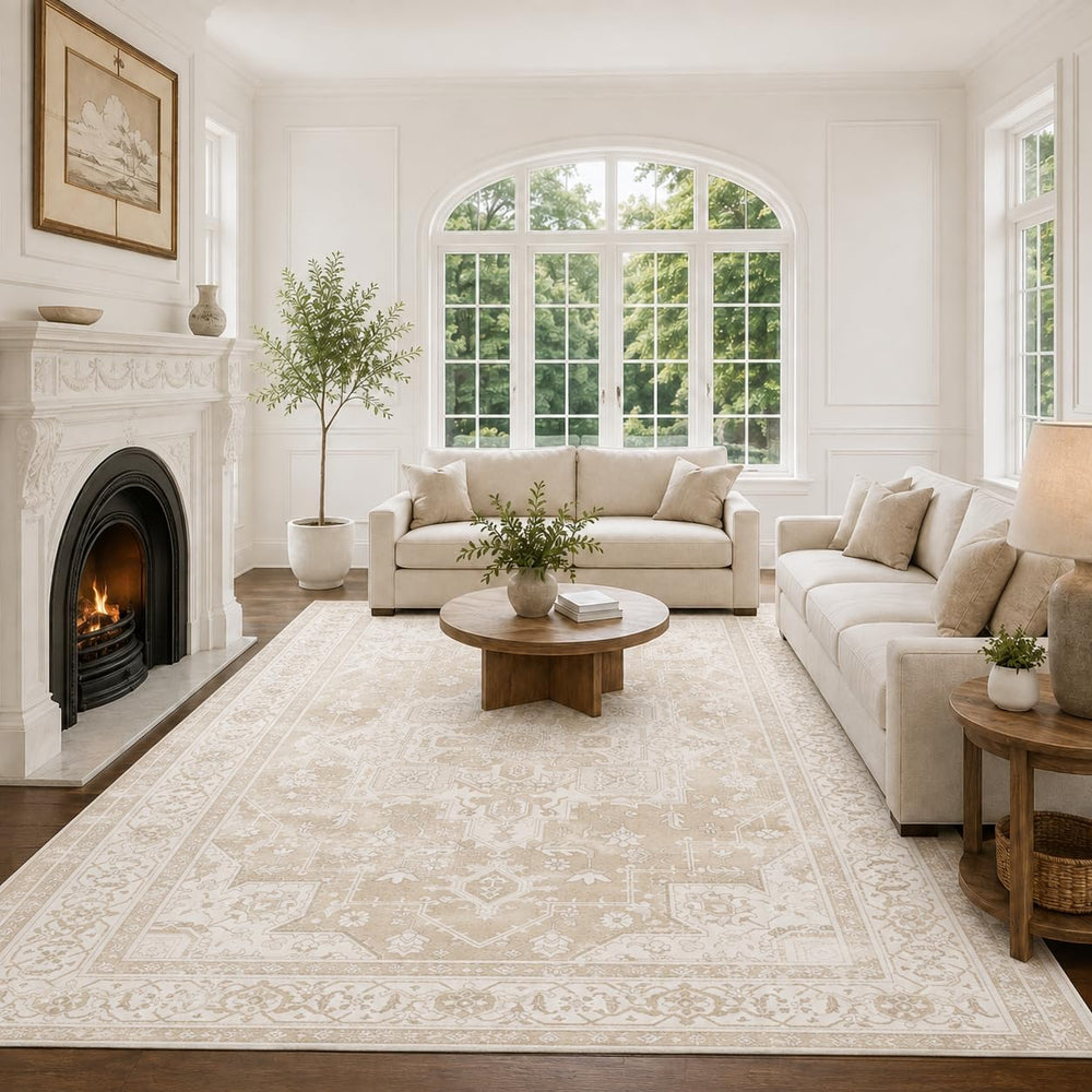 9x12 Area Rugs Washable Large Vintage Rug for Living Room Bedroom
