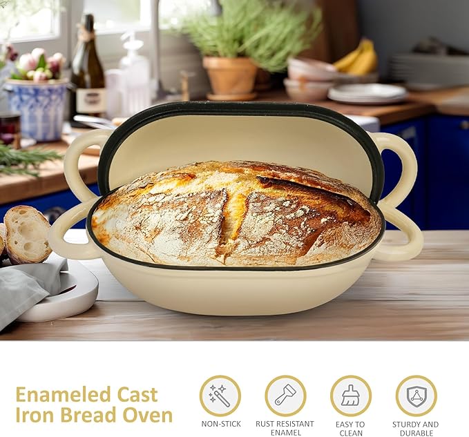 Dutch Oven for Bread Baking – Premium Cast Iron Pot