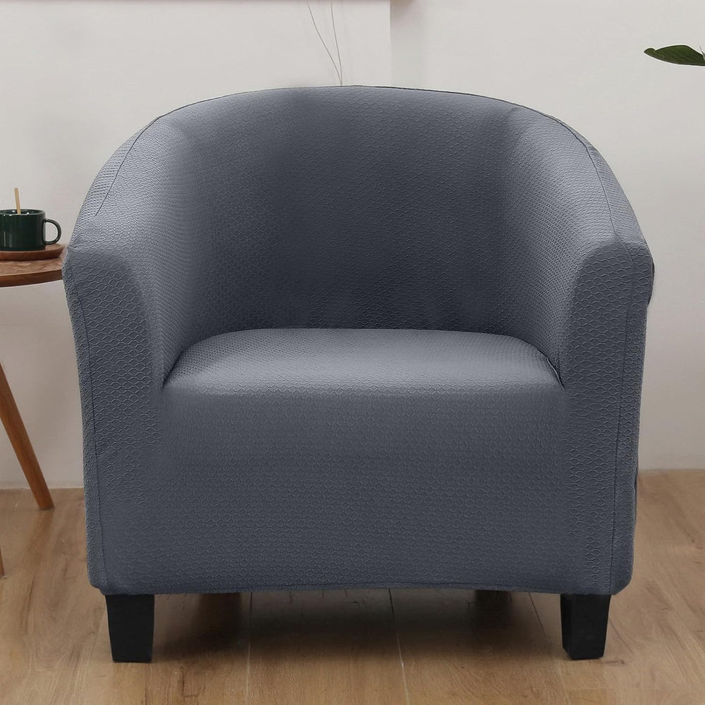 SearchI Club Chair Slipcover Stretch Barrel Chair Covers Jacquard Tub Chair S...