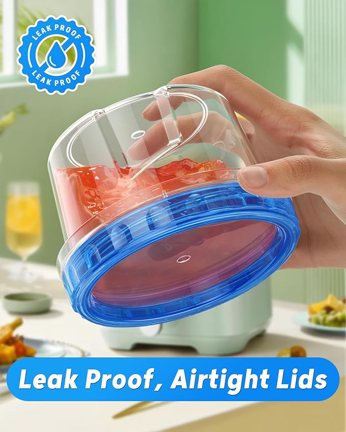 BiuLeon 6 Pack-17oz Freezer Storage Containers, Plastic Food Storage Containers - Image 5