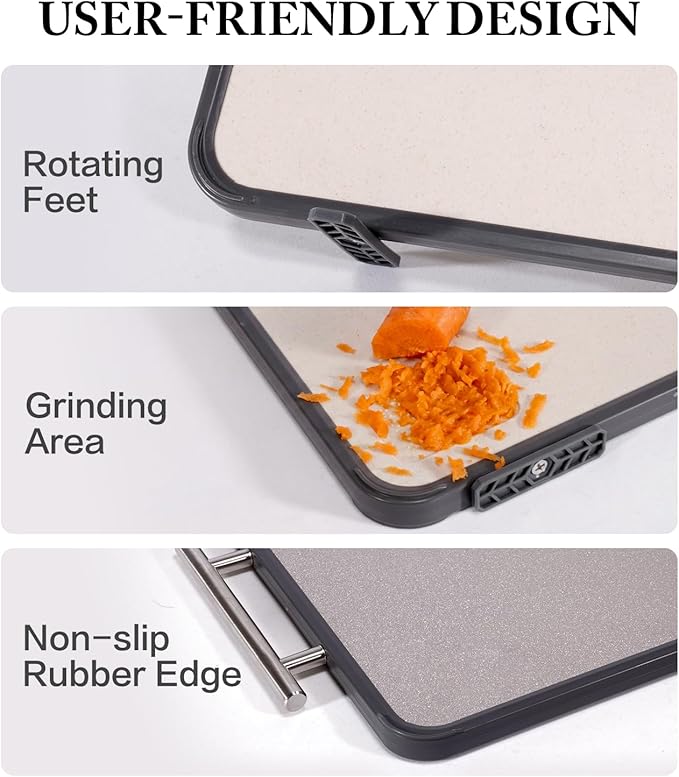 Titanium Cutting Board for Kitchen- Double Sided Chopping Board - Image 7