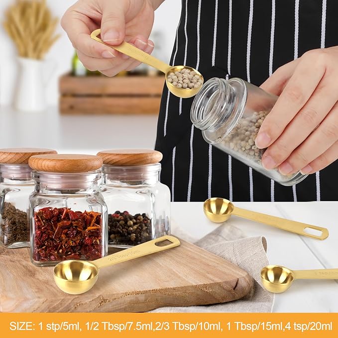 2 PCS 2 Teaspoon Stainless Steel Single Measuring Spoon - Image 2