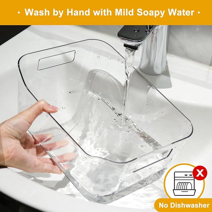 Hudgan 8 Pack Clear Pantry Organizer Bins - Image 8
