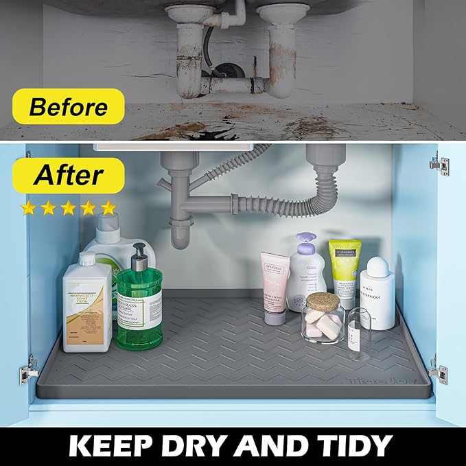 TigeJoy 22" x 19" Under Sink Mats - Image 4