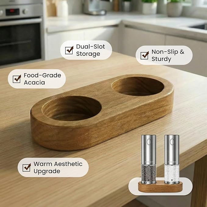 Electric Salt and Pepper Grinder Set