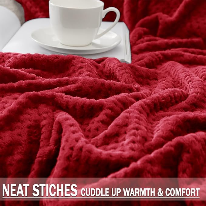 Exclusivo Mezcla Fleece Bed Blanket Twin Size, Super Soft and Warm Blankets - Image 6