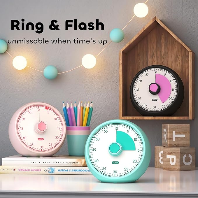 Visual Timer for Kids 60-Minute Countdown Timer - Image 4