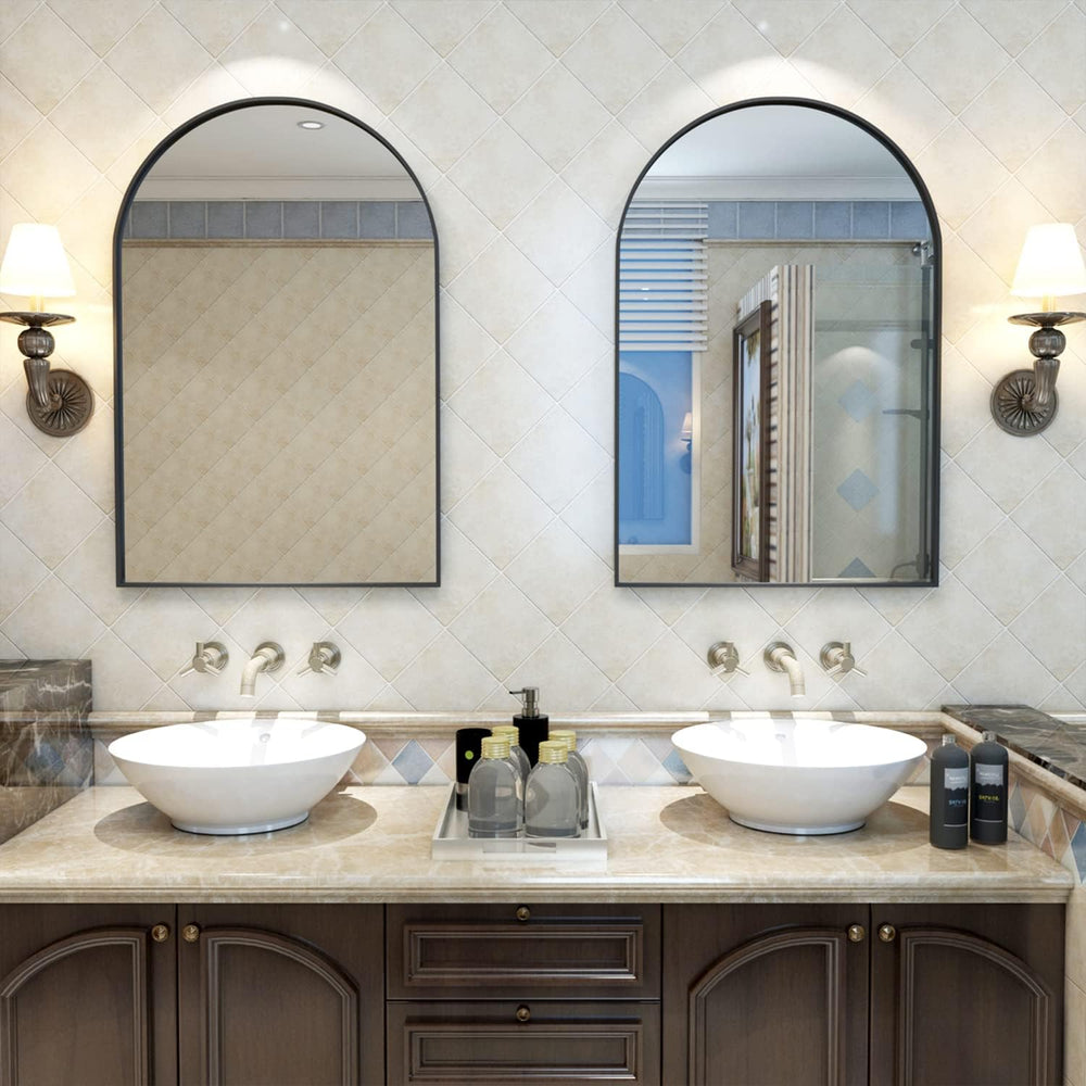 Wall Mounted Mirror, Arched Wall Mirror for Bathroom, 20"x30" Arch ...