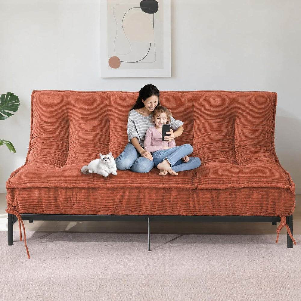 JUIKURY 8" Futon Mattress Queen Size, Thick Futons Sofa Couch Bed Sleepe...