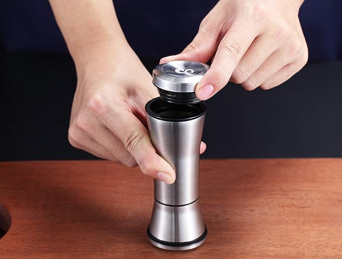 Kyraton Salt and Pepper Shakers, Stainless Steel Salt and Pepper Grinders - Image 3
