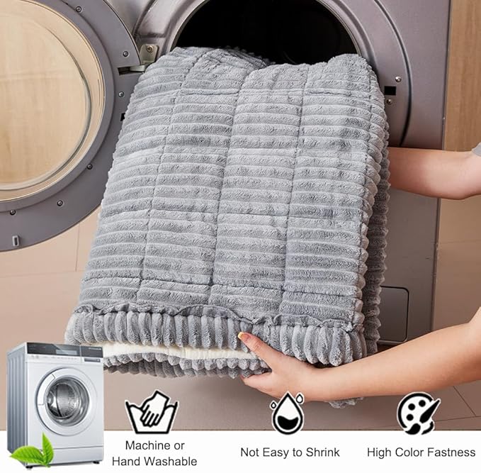 Couch Cover for Dogs Washable, Fuzzy Pet Couch Covers for 3 Cushion Sofa Pet - Image 4