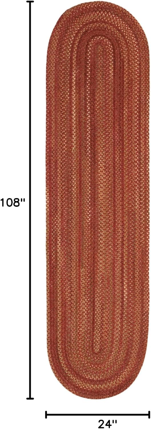 Capel Rugs American Heritage, 2x9 Foot, Spice - for Living Room, Bedroom, Dining Room