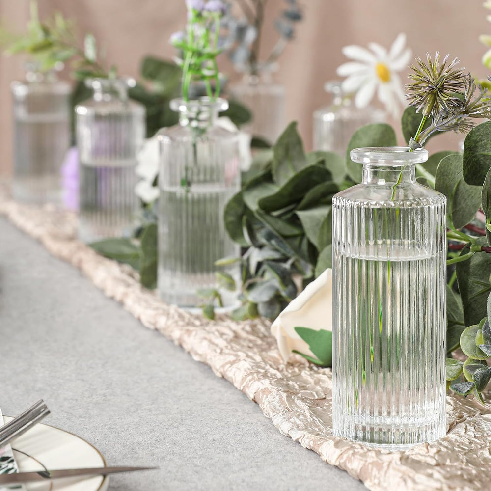 Set of 20 Glass Bud Vases Small Mini Flower Vases for Centerpieces