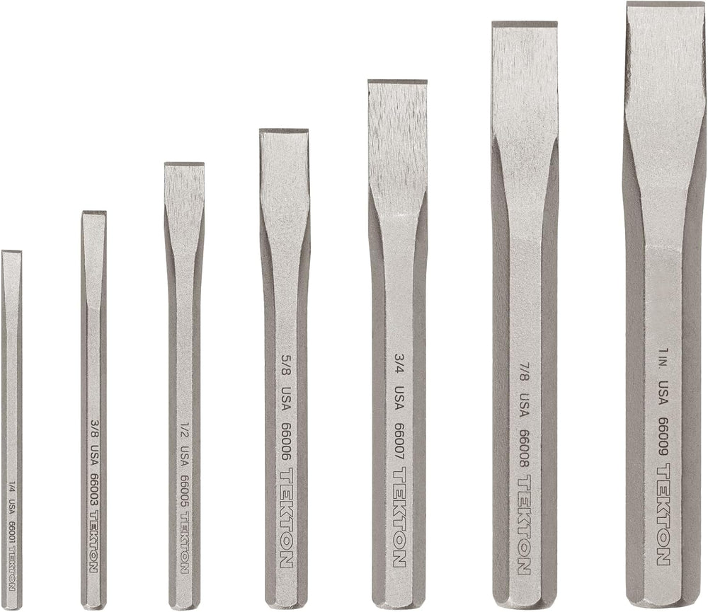 TEKTON Cold Chisel Set, 7-Piece | PNC91004 | Made in USA