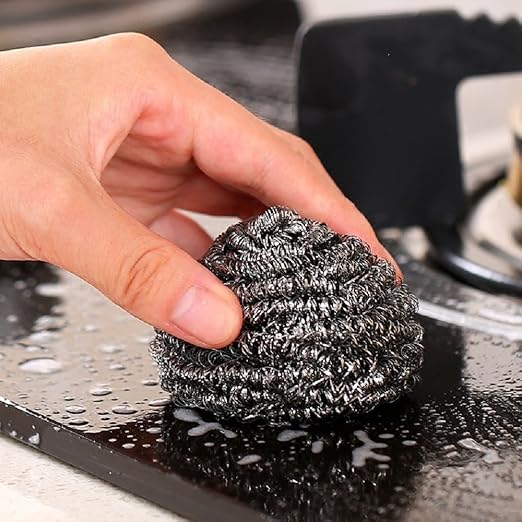 KTOJOY 6 Pack Stainless Steel Wool Scrubber, Scrubbing Scouring Pad, Steel Wool - Image 4