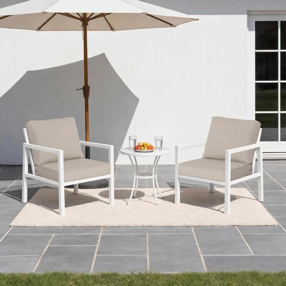 24x27.5 Inch Outdoor Deep Seat Cushions Set of 2,Thick High-Density Foam, Wat...