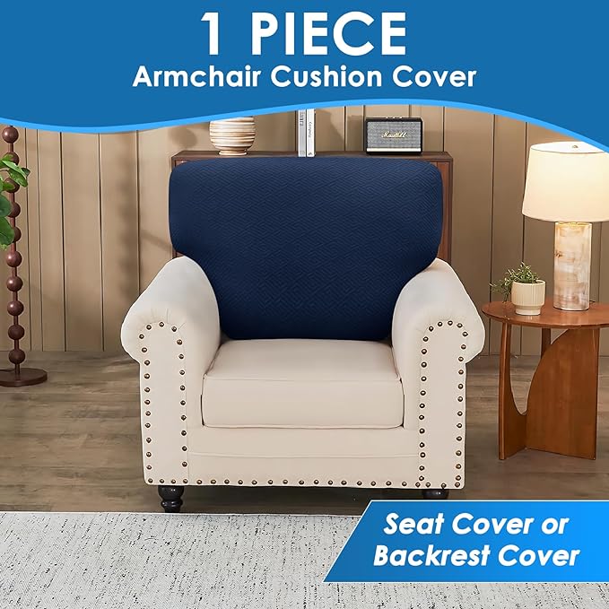 XINEAGE Large Couch Cushion Covers Seat Cushion Cover Thick Stretch Sofa - Image 4