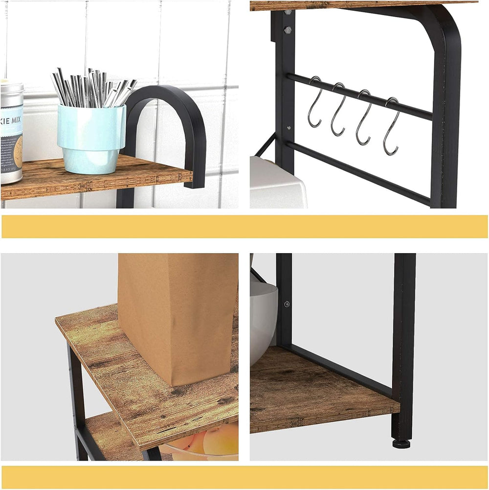 SogesHome 4-Tier Kitchen Baker's Rack Utility Microwave Oven Stand Storag...