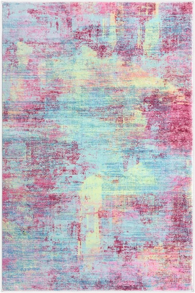 IOHOUZE Small Abstract Area Rug 2x3 Ft Entryway Rugs Washable Door Mat Indoor - Image 9