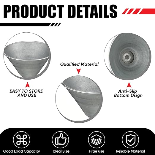 Blulu Set of 5 Stainless Steel Flexible Oil Funnels - Image 4