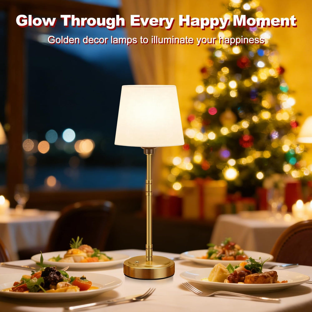 Cordless Table Lamps Set of 2 – Battery Operated Lamp with 7500mAh Rechargeab...