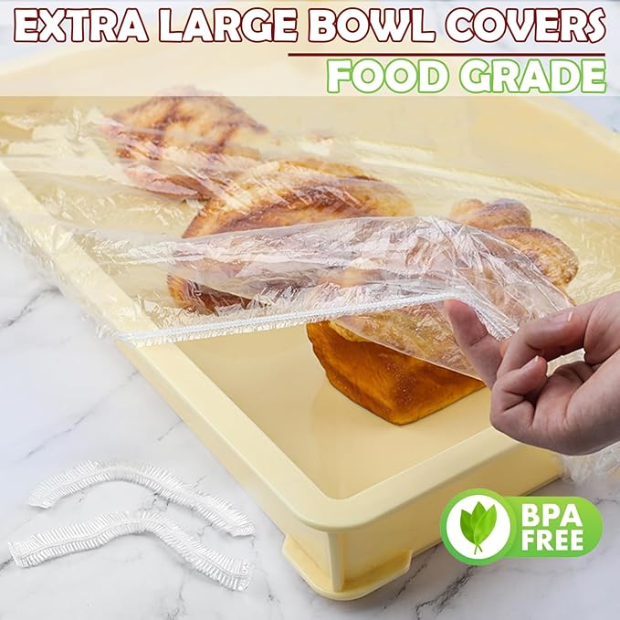 100 Bowl Covers Fits Bowls up to 30", Large Bowl Covers - Image 2