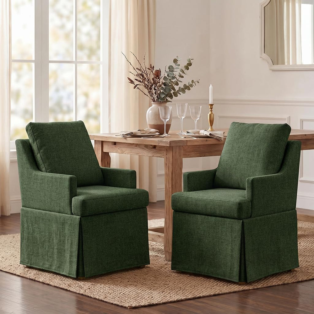 UVV Upholstered Dining Chairs Set of 2, Modern Kitchen Chair Dining Room Chai...
