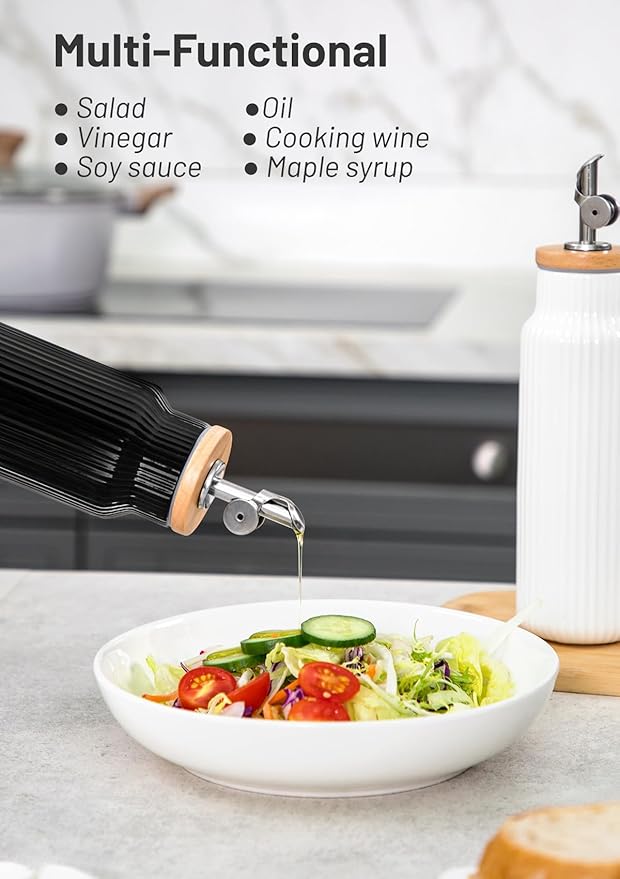 Nucookery 20oz Ceramic Olive Oil Dispenser Bottle - Image 5
